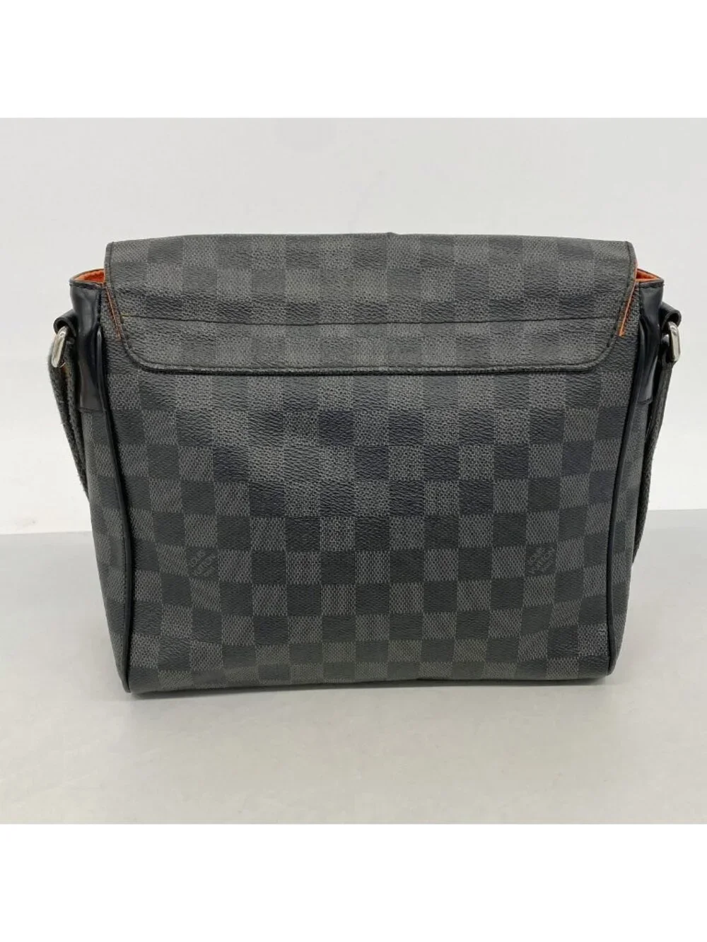 Louis Vuitton Shoulder Bag Damier Graphite District PM NM Black Orange